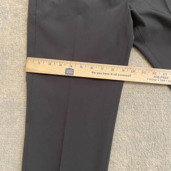Incotex Pants Mens 32x30 Gray Slim Stretch Dress Trousers Cuffed Flat Front - Picture 10 of 15